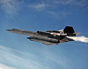 A modern Skunk Works project leverages an older: LASRE atop the SR-71 Blackbird.